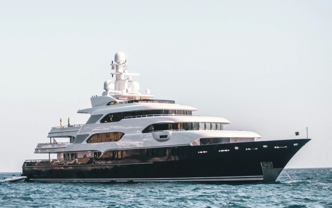 yacht in the ocean in san diego