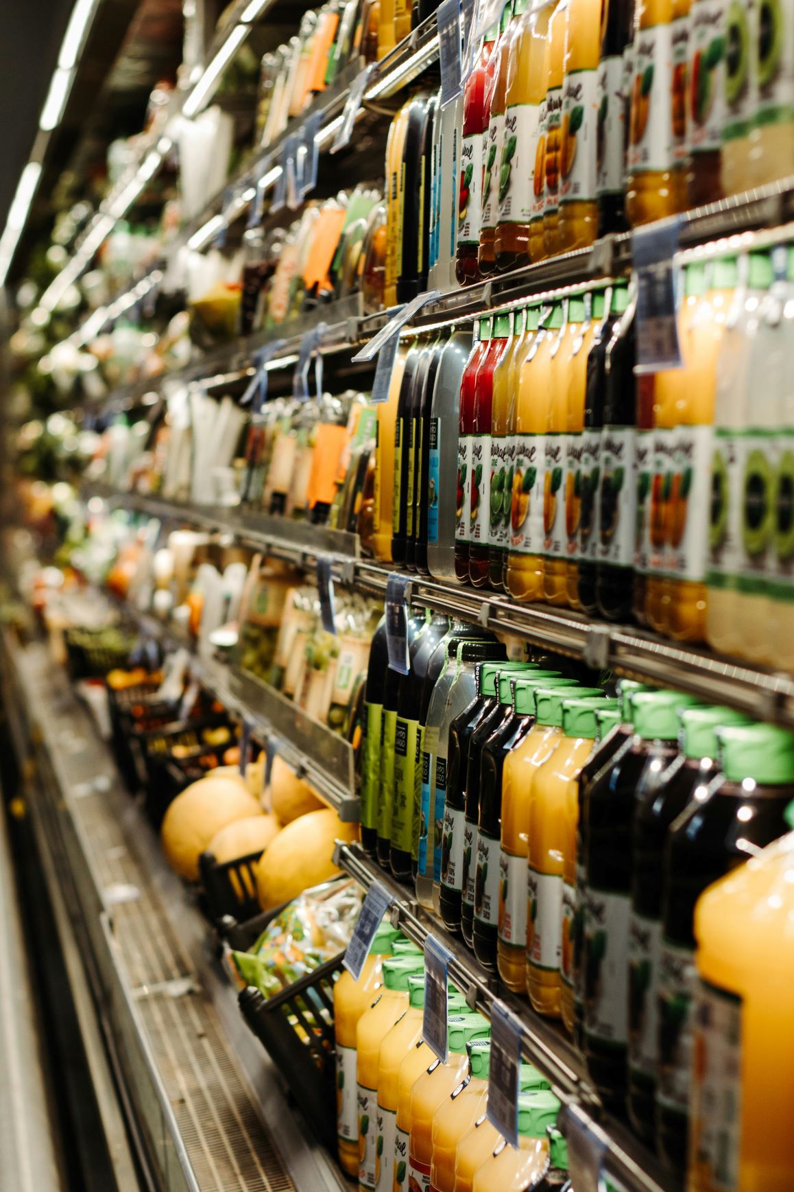 commercial refrigeration at a grocery store